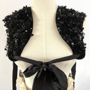 Bird by Juicy Couture Textured Sleeveless Bolero Jacket/Vest - Size Small